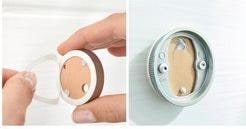 Produktbild tesa Power.Kit Befestigungsadapter BK20, selbstklebendes Ersatzteil, 41mm Durchmesser, 8mm Höhe