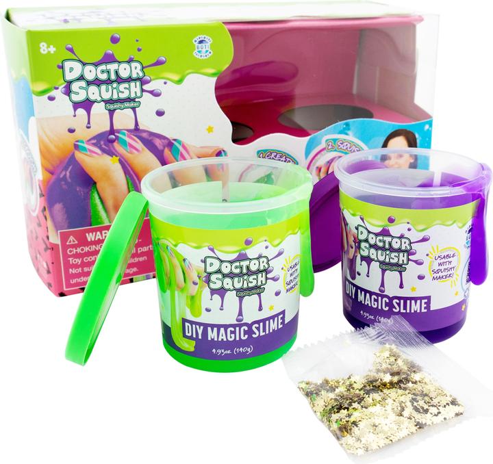 Produktbild Boti Doctor Squish Slime Value Pack - Grün und Lila, 240 Gramm