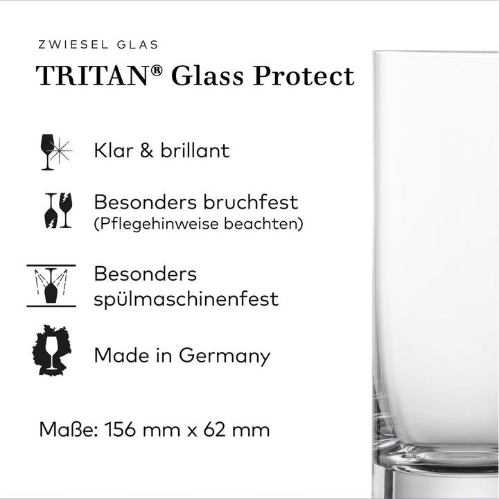 Image du produit Zwiesel Gobelet à long drink Tavoro 347ml H15,6cm Ø6,2cm (3.47 dl, 4x, Verres à long drink)