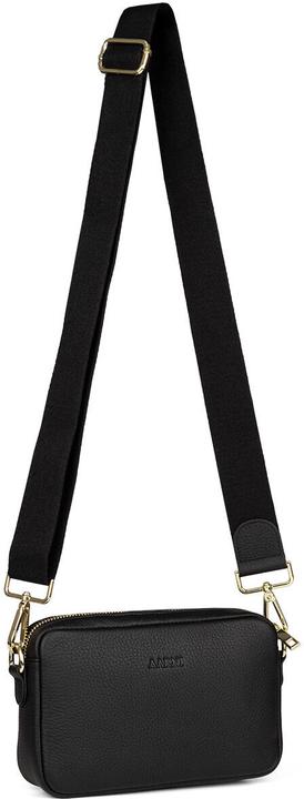 Produktbild Aarni Crossbody Bag -olkalaukku, musta, kultainen vetoketju