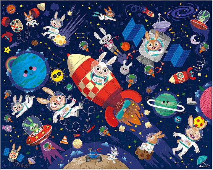 Produktbild Janod Puzzle Rakete (54 Teile)
