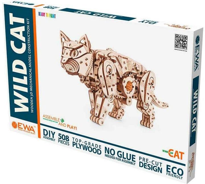 Produktbild Eco Wood Art Katze - 3D Holzbausatz