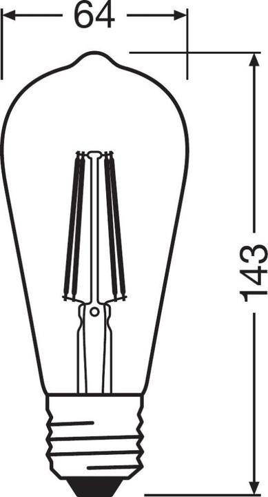 Image du produit Ledvance Smart Edison 44 (E27, 540 lm, 1x)
