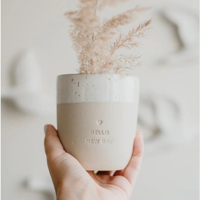 Produktbild Eulenschnitt Becher "Hello New Day" - von (350 ml)