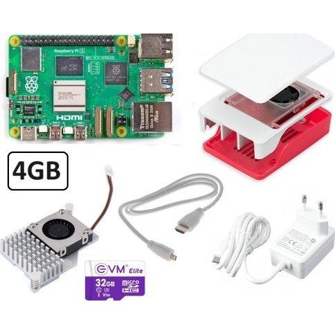 Raspberry Pi Raspberry PI5 - 4GB - Full Kit, Entwicklungsboard + Kit