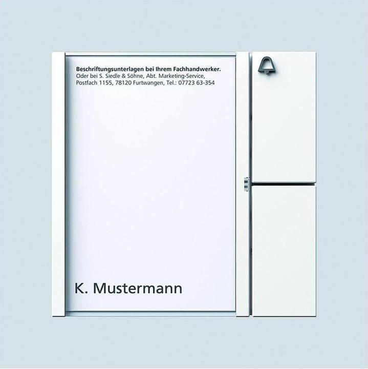 Actual product image Siedle Vario bus pushbutton module BTM 650-01 W white (035728)