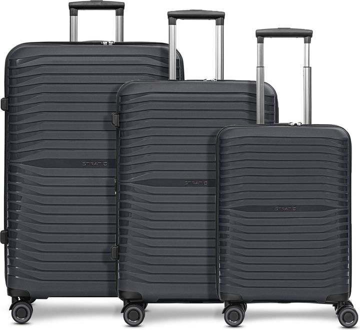 Actual product image Stratic Shine 4 wheel suitcase set 3-piece (193 l)