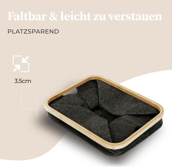 Immagine prodotto Hennez Wäschekorb Adrian 60 l, Nature/Schwarz (60 l)