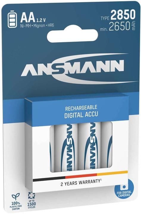 Produktbild Ansmann AA (4 Stk., AA, 2850 mAh)