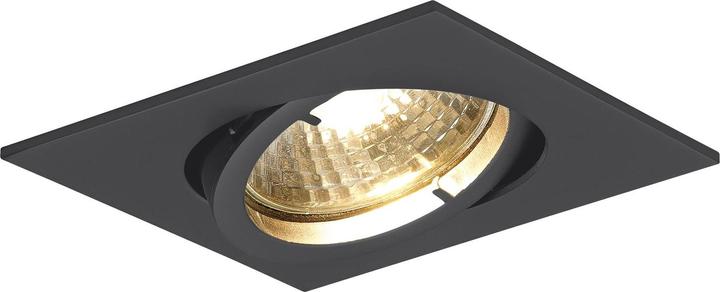 Molto Luce Recessed ceiling light Quad H 230 V, max. 50 watts, 82x82 mm, black matt (GU10)