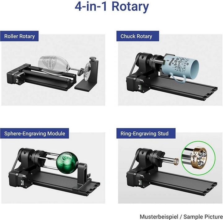 Actual product image XTool Rotary Attachment 2 Pro - RA2 Pro