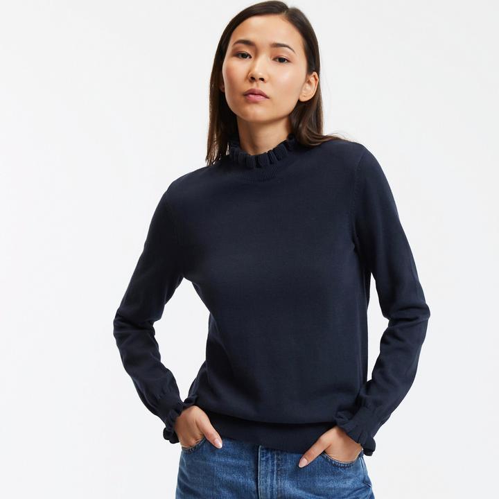 Immagine prodotto La Redoute Collections Maglia con colletto a balze e maniche lunghe (M)