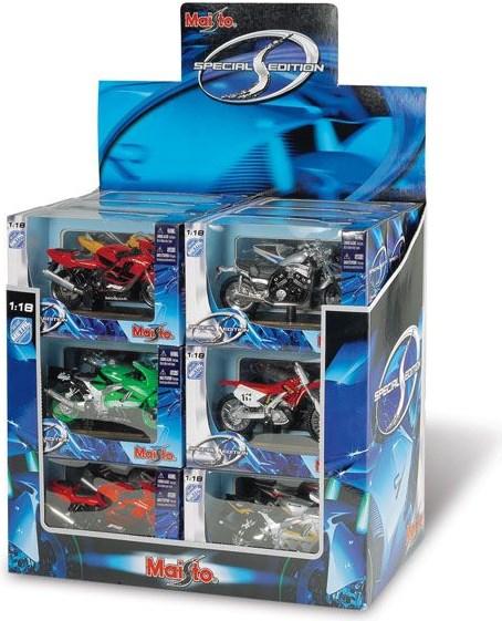 Image du produit Maisto Motos 1/18 en assortiment de 18 pc