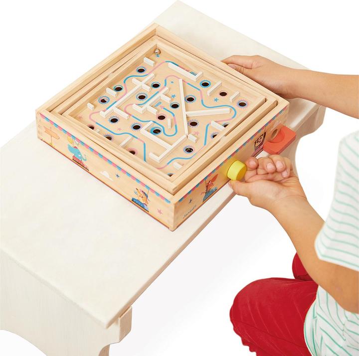 Actual product image Janod Applepop ball maze