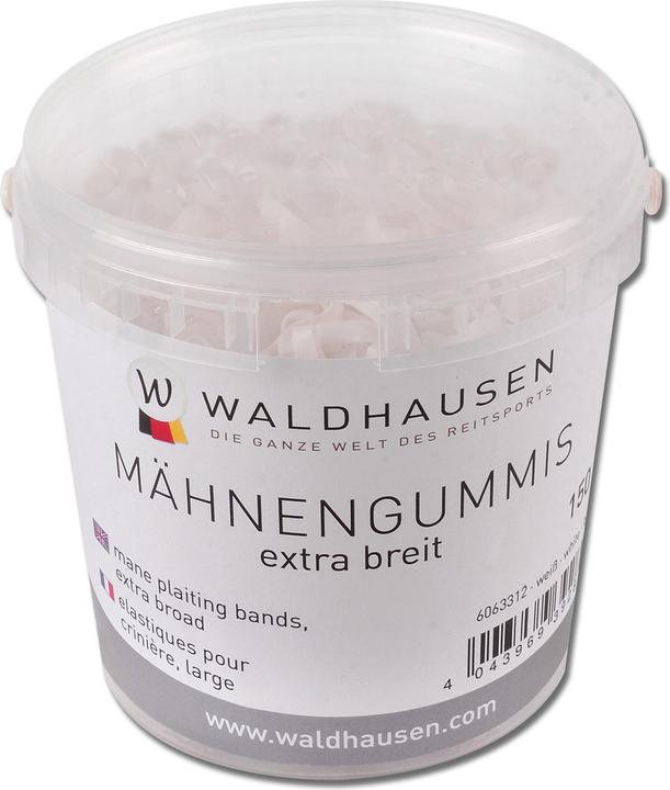 Image du produit Waldhausen Mähnengummis extra breit im Eimer Weiss