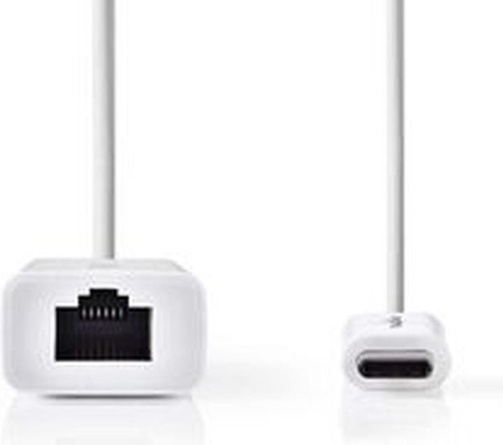 Actual product image Nedis Adapter cable USB type C type C plug - RJ45 (8 pieces) (RJ45, 20 cm)