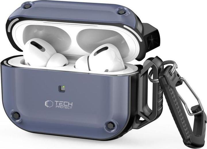 Image du produit Tech-Protect ROUGH HOOK Apple AIRPODS PRO 1 / 2 STEEL BLUE (Manchon pour casque d'écoute)