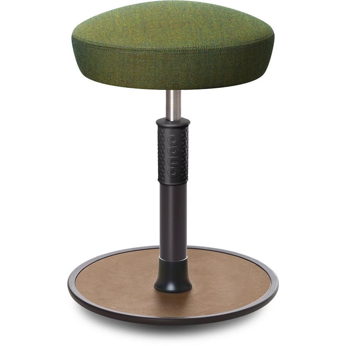 Ongo, Bürostuhl, Sitz- Stehhocker Free Regular Hutsitz kvadrat Remix Olive schwarz /Natur