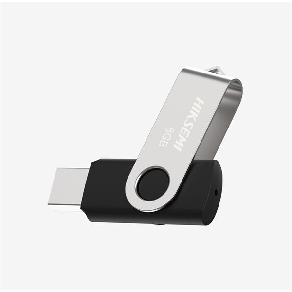 Hiksemi CLE USB 8 GB Série M200S USB2.0. 10-20MB/s. 3-10MB/s. Colore Métal. (8 GB, USB-A), Chiavetta USB, Nero, Argento