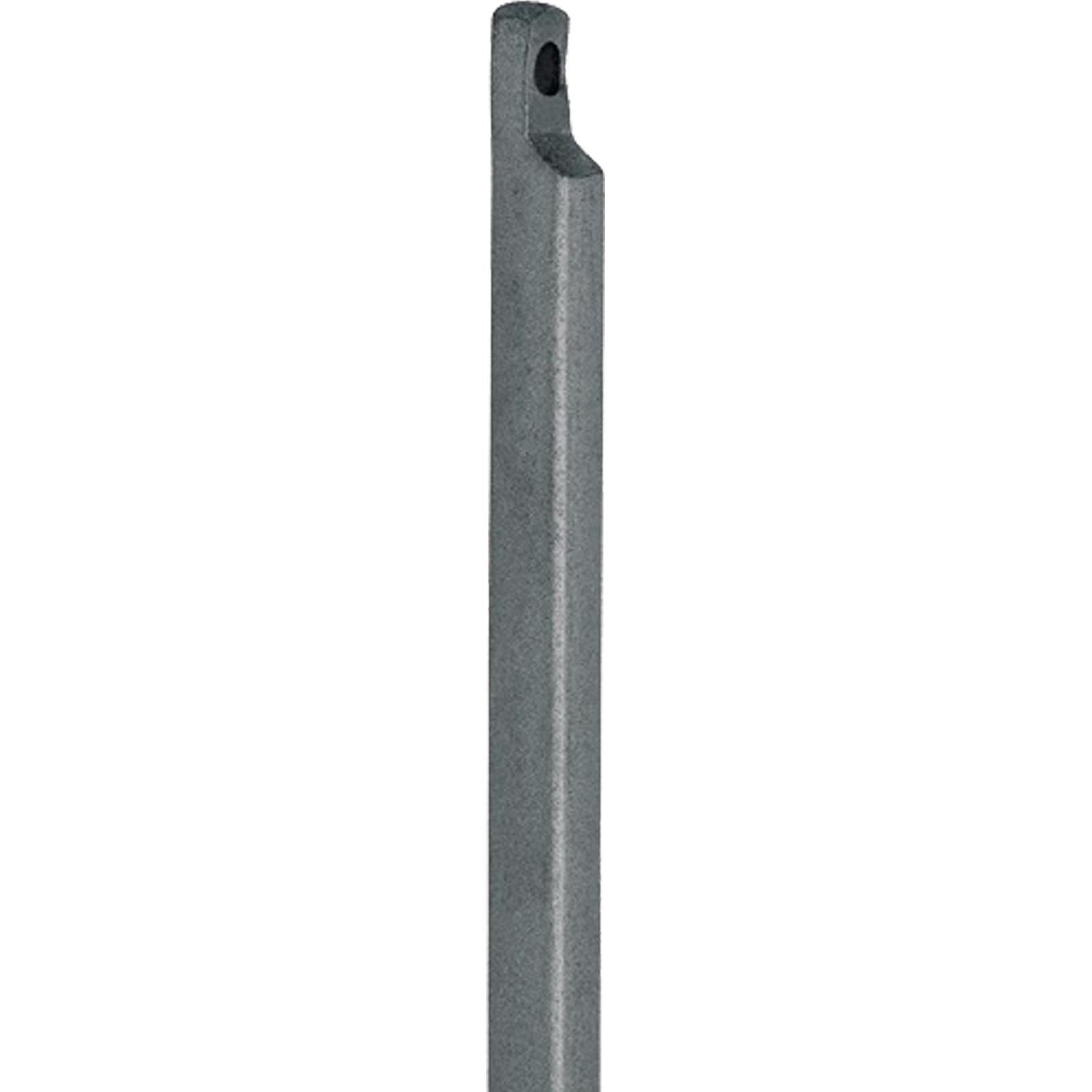 Deni, Türbeschlag + Scharnier, Treibriegelstange mit Aussparung einseitig 1500 mm Ø 16 mm Stahl hell verzinkt