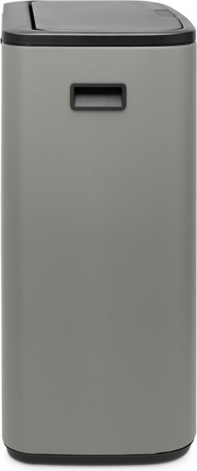 Actual product image Brabantia Bo Touch Bin 60 litre recycling bin, Mineral Concrete Grey (60 l)