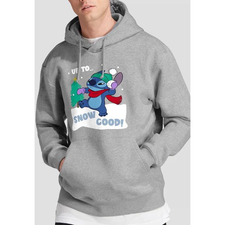 Immagine prodotto Lilo & Stitch Felpa con Cappuccio Cucitura Palla Di Neve Uomo (XXL)