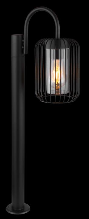 Actual product image Globo Outdoor Lamp Adelheid black matt 1xE27 (E27, IP44)