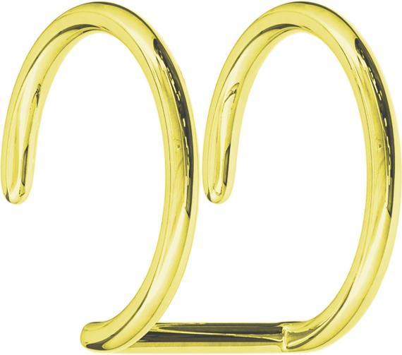 Immagine prodotto Star Piercing Fake Ear Cuff vergoldet mit 2 Ringen mit Titanium Schicht (Acciaio chirurgico 316L, senza ottone)