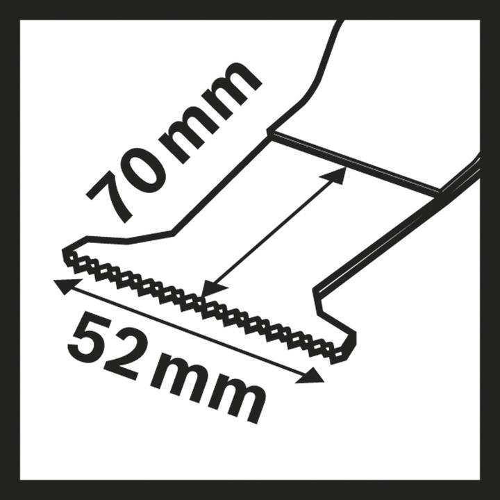 Produktbild Bosch Professional Zubehör BIM Tauchsägeblatt MAII 52 APB, Wood and Metal, 70 x 52 mm, 1er-Pack
