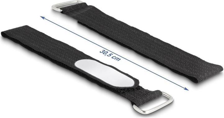 Produktbild Delock Klettkabelbinder Schwarz 305 mm x 25 mm 5 Stück (Klettkabelbinder, 305 mm, 5 Stk.)