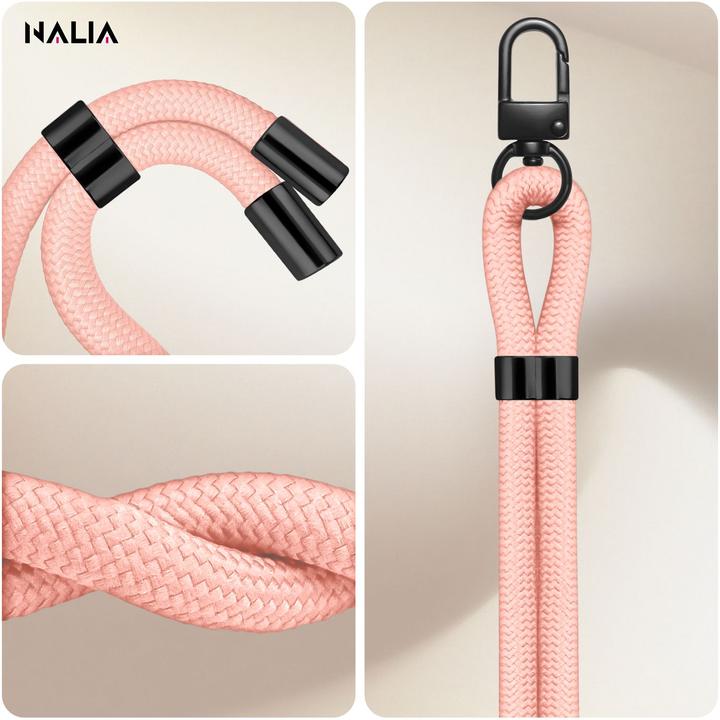Produktbild Nalia HoldMe Lanyard Handykette - Universal Trageband für Smartphones - Verstellbar, Soft & Elastisch