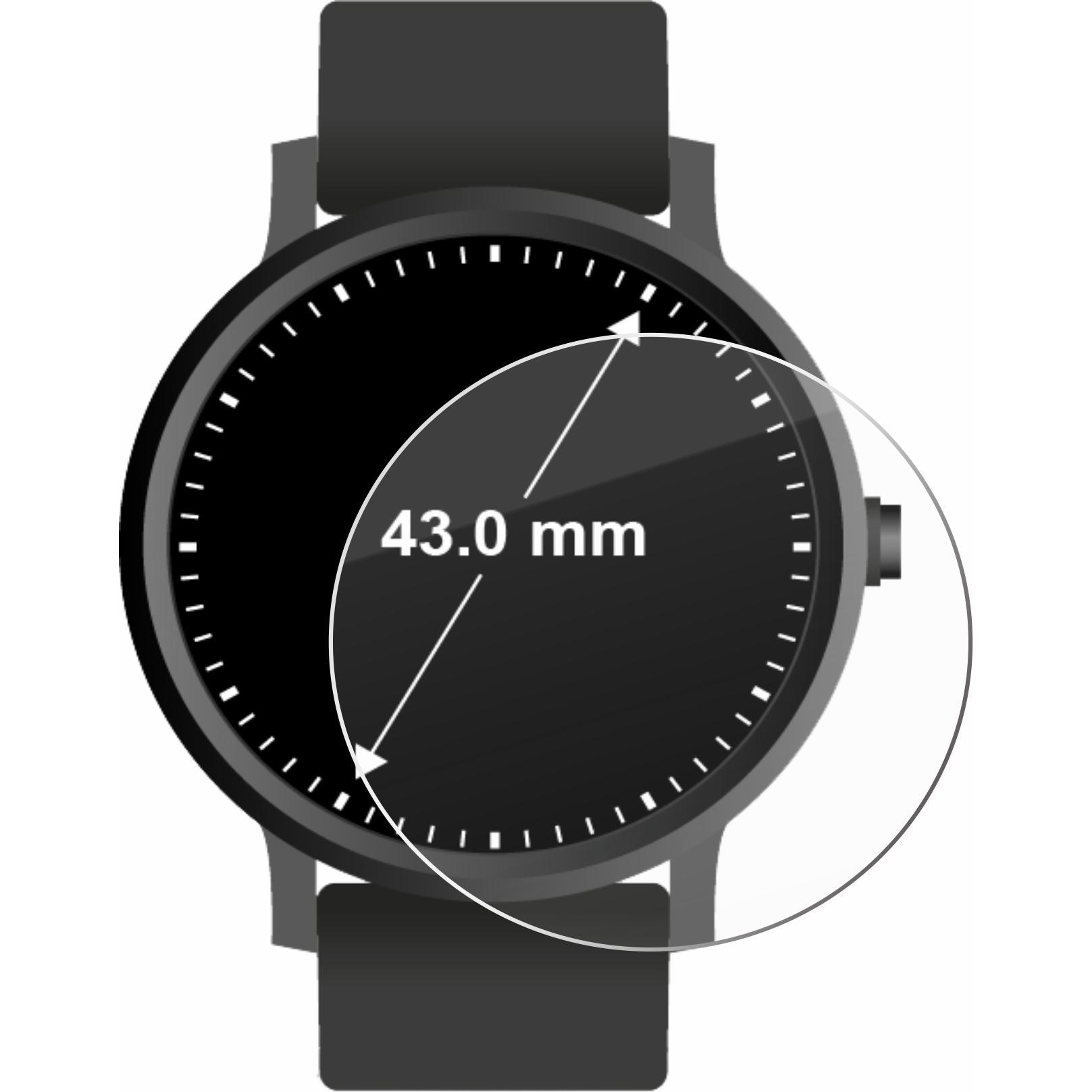 Thumbnail - Savvies Panzerglas Hartglas Displayschutz, Smartwatch Schutzfolie, Transparent