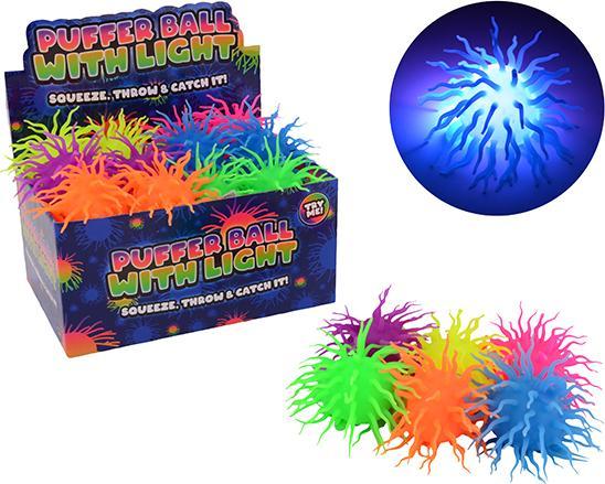 Sombo Spike pluizenbol met licht, Ø 12cm