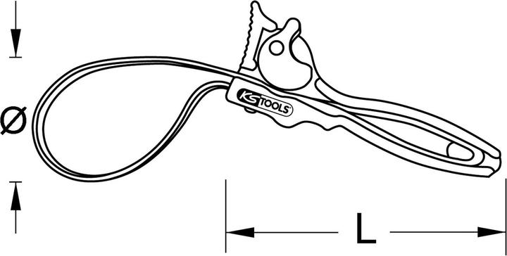 Produktbild KS Tools Gurtrohrzange (190 mm)