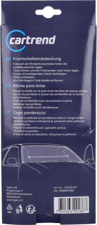 Immagine prodotto Cartrend Copri parabrezza