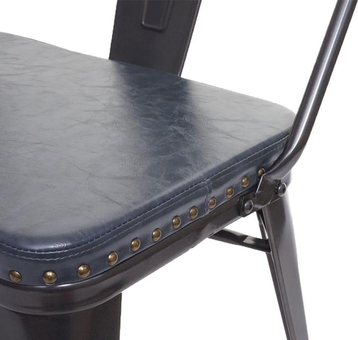 Produktbild Swisshandel24 3er Sitzbank, Garderobenbank Esszimmerbank, Kunstleder Chesterfield Industrial Gastronomie schwarz-g (153 cm)