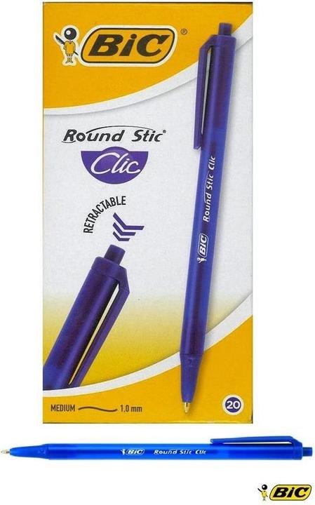Produktbild Bic Round Stic Clic (Blau, 20 x)