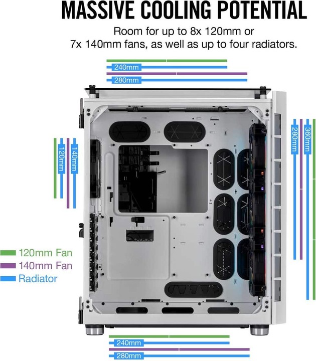 Produktbild Corsair 680X RGB (ATX, mATX, Mini-ITX, E-ATX)