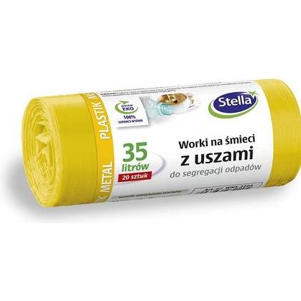Staples Stella 032204 Müllsäcke mit Griffen für die Trennung von Metall, Plastik und Kunststoff, Abfallsack