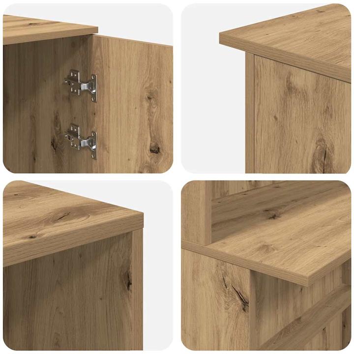 Immagine prodotto vidaXL Bancone reception Rovere artigianale 200x50x103,5 cm Materiale a base di legno