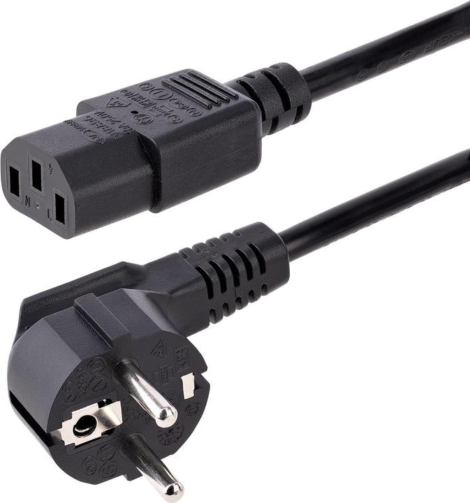 StarTech com 713E-3M-POWER-CORD, 3 m, CEE7/7, C13-Koppler, SVT, 250 V, 10 A (3 m)