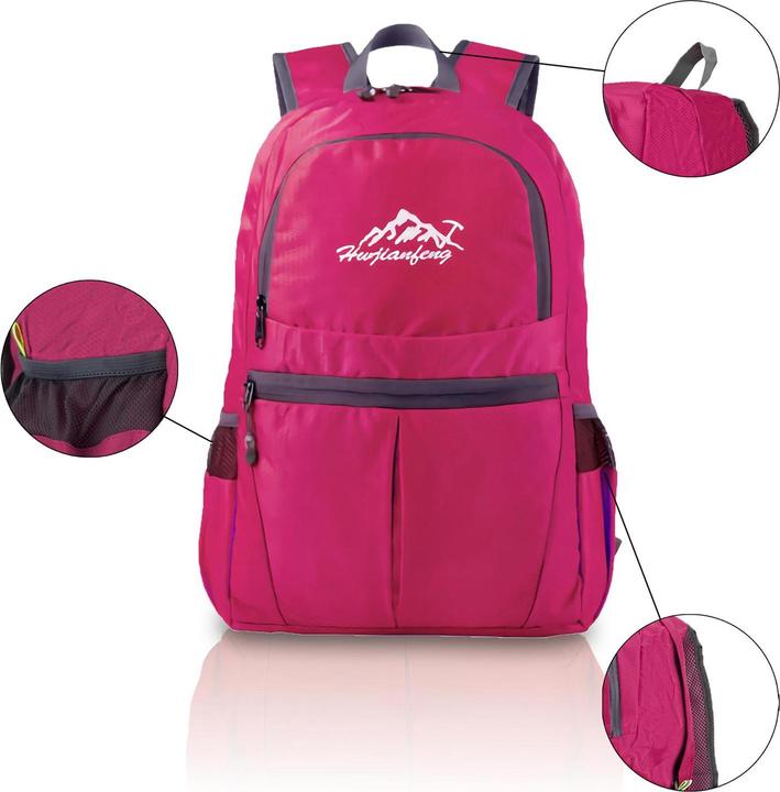 Actual product image Intirilife Foldable Backpack in Pink (36 l)