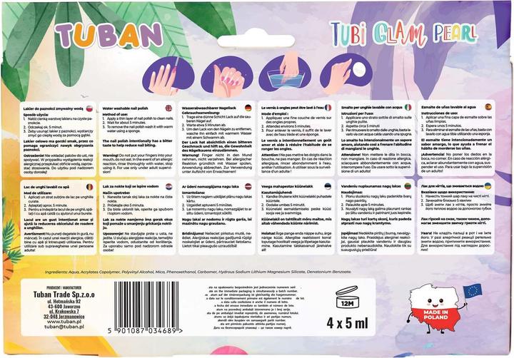 Produktbild Tuban Tubi Glam - Nail polish set - 4 pcs. (TU3468) (Sumaišykite, Farblack)