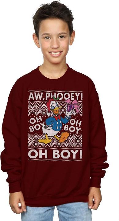 Immagine prodotto Disney Donald Duck Christmas Fair Isle Felpa Ragazzi (140, 146)