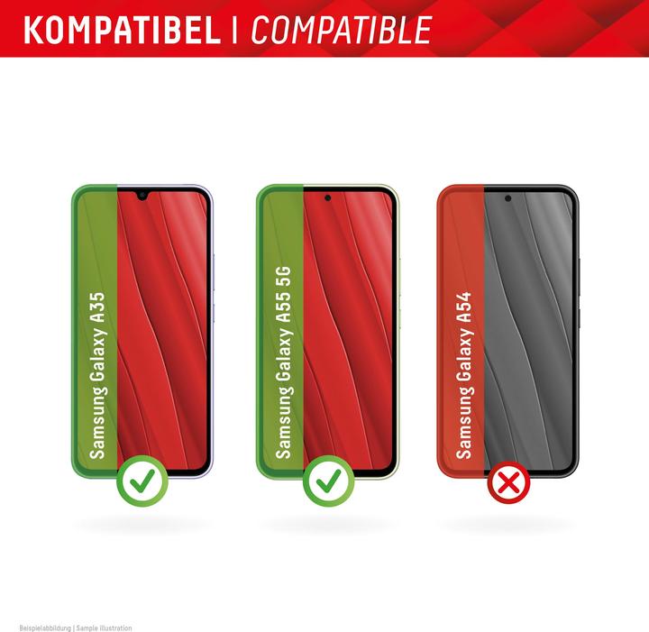Produktbild Displex Real Glass, 2D Panzerglas (1 Stück, Samsung Galaxy A55, Samsung Galaxy A35)
