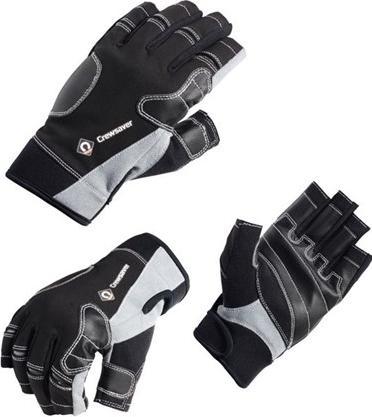 Produktbild Crewsaver Schwarze Kurzfingerhandschuhe