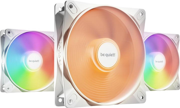 Actual product image be quiet! LIGHT WINGS LX 120mm PWM White Triple-Pack (120 mm, 3 x)