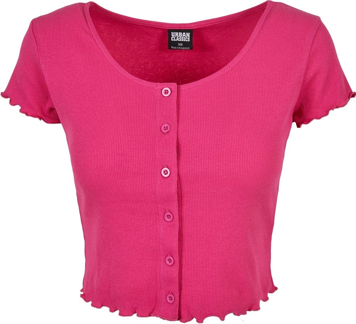 Immagine prodotto Urban Classics Maglietta da donna a costine con bottoni - 12114 (XXL)