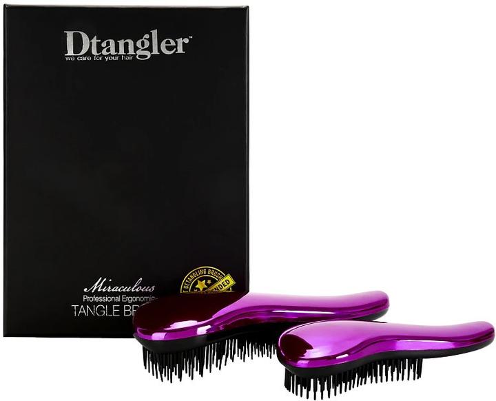 Actual product image Miraculous Purple Set - Gift set of hair brushes