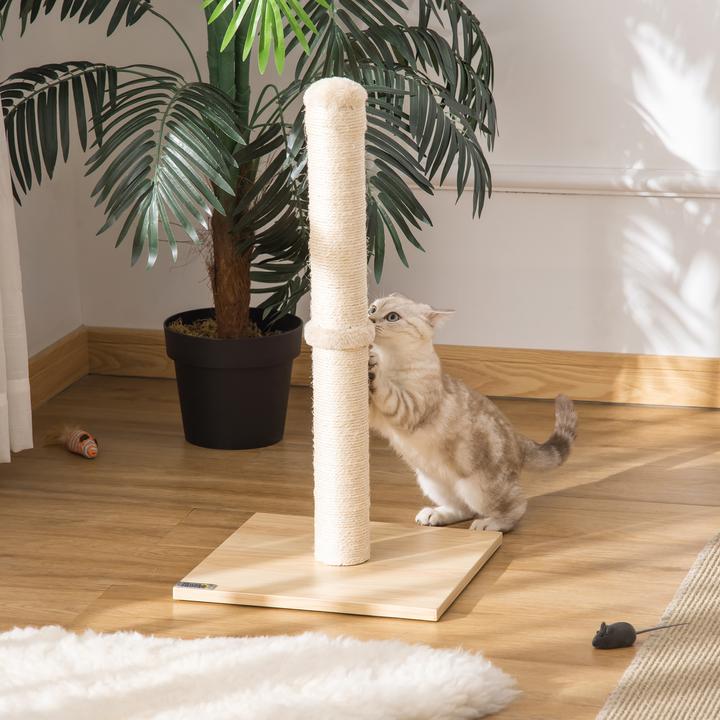 Actual product image Jamb Scratching trunk (60 cm, Beige+oak)